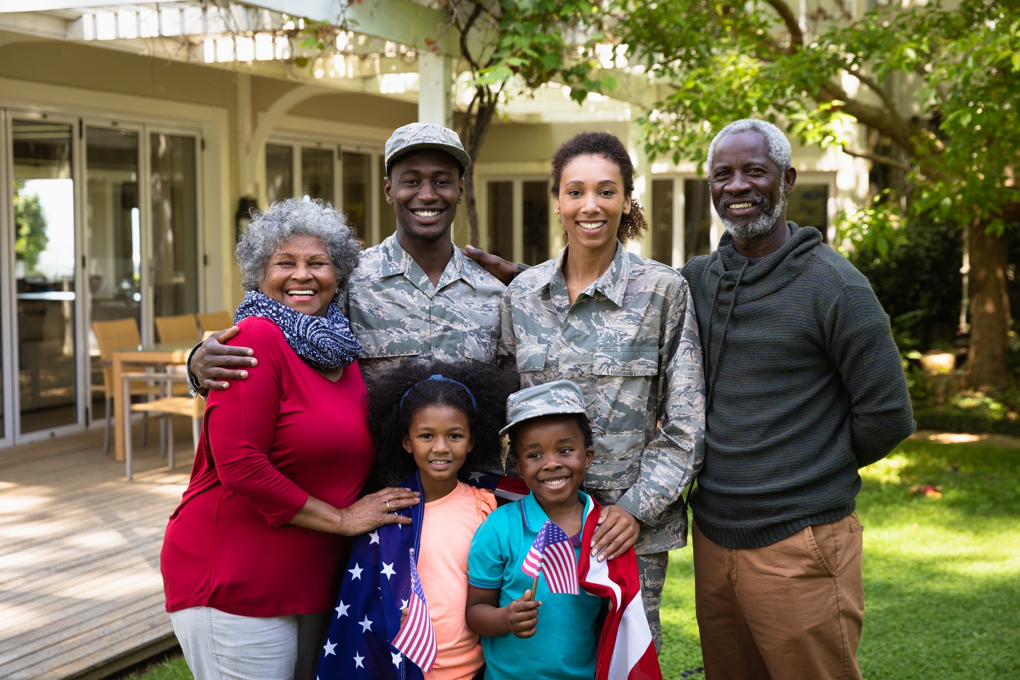 Portrait of soldier with family – Buffalo Branch NAACP